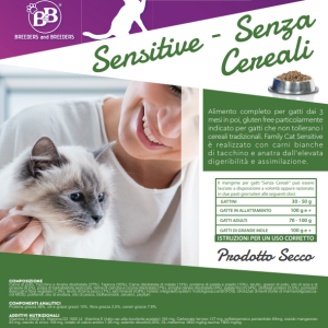 etichetta sensitive family cat